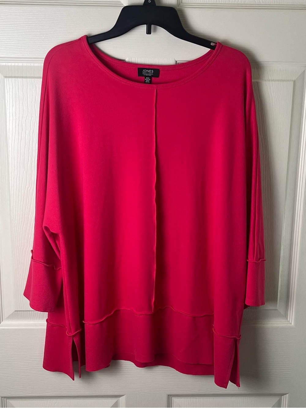 Jones New York Women's Fuchsia Tunic Top